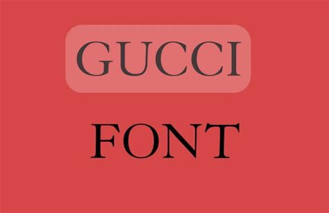 gucci typography|gucci granjon font.